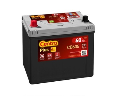 АКУМУЛЯТОР CENTRA PLUS CB605 12V 60AH 390A L+