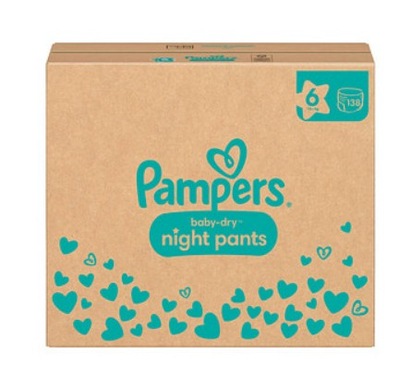 PAMPERS BABY-DRY NIGHT PANTS 6 15+kg 138szt OH196