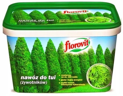 FLOROVIT NAWÓZ DO TUI ŻYWOTNIKÓW IGLAKÓW TUJE 4 KG