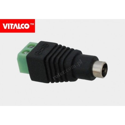 Gniazdo zasilające DC żeńskie 5.5x2.1mm Vitalco