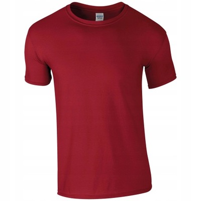 T-shirt Koszulka Czerwona Gildan 100% Bawełna