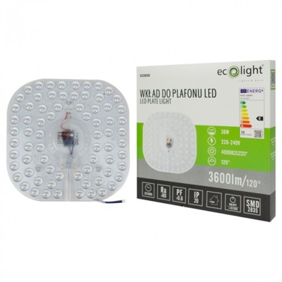Moduł LED Wkład do Plafonu Panelu Lampy 36W 4000K Barwa Neutralna 3600lm