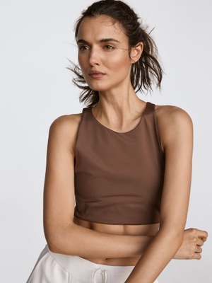 MASSIMO DUTTI KLASYCZNY GŁADKI TOP (S)