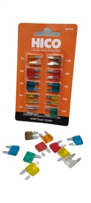 Набор предохранители автомобильные płytkowe mini фото №1