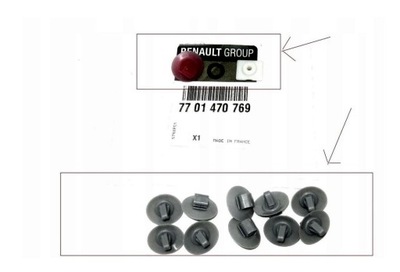 Клипсы накладки боковой renault trafic ii vivaro фото №1