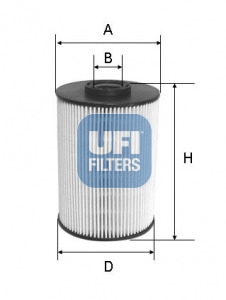 FILTRO COMBUSTIBLES UFI (OEM QUALITY) /WKLAD/ PSA C5 08-/  