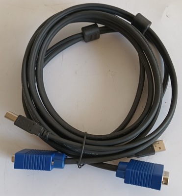 Kabel KVM USB A/B 3m