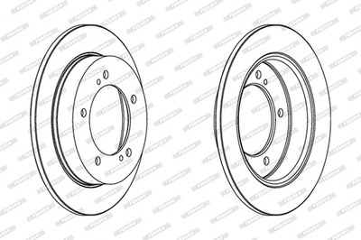 DISCOS DE FRENADO PARTE DELANTERA FERODO DDF351  