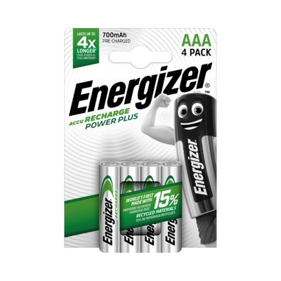 Energizer Akumulator - AAA / HR03 - 700mAh POWER PLUS 4pack