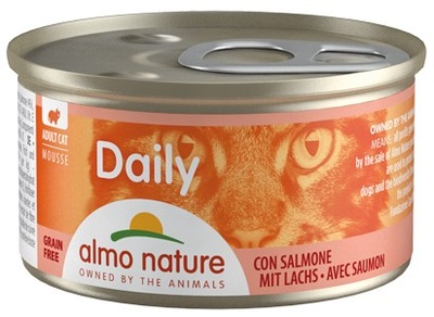 Almo Nature Puszka DAILY mus z łososiem KOT 85g