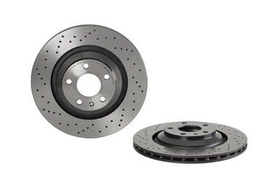 ДИСК ТОРМОЗНОЙ, BREMBO XTRA, NAWIERCANA, ЗАД ; L/P, ŚR. ВНЕШНЯЯ. 330 MM, GR.