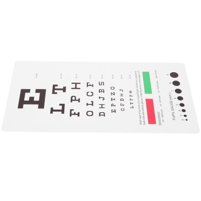 Test plastikowej mapy wzroku