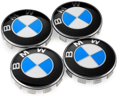 BMW TAPA TAPACUBOS KAPSLE TAPA 68MM NUEVO 4 PIEZAS  