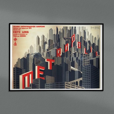 METROPOLIS Fritz Lang stary PLAKAT FILMOWY 50x70