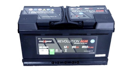 MAXGEAR BATTERY 12V 95AH 850A L- 353X175X190 AGM  