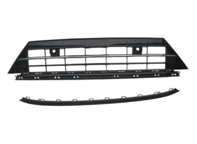 Tiguan ii r-line решётка + хром середина бампера 2017- + молдинг фото №1