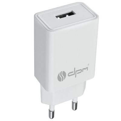 Ładowarka sieciowa 1 x USB, 1 A, biała