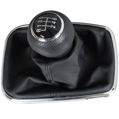 Ручка рычаг переключения передач чехол рамка do vw golf iv bora czarna фото №1