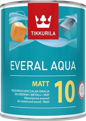 Tikkurila Everal Aqua Matt 10 0,9L biela