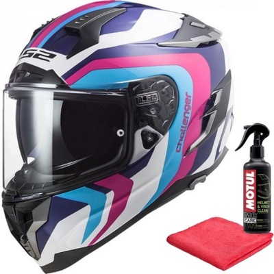 Kask LS2 FF327 Challenger Galactic Wh. Bl. Pink L