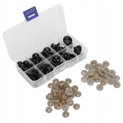 52x Oczy bezpieczne OCZKA maskotek 12-20mm