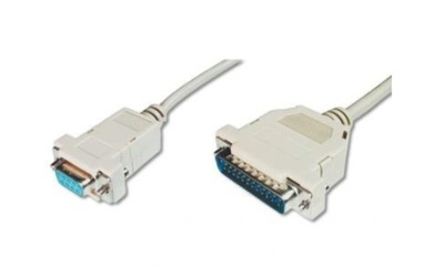 Kabel połączeniowy DSUB9/DSUB25, Ż/M beżowy 3m AK-580105-030-E