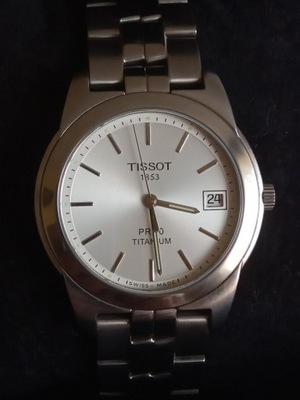 Zegarek męski tytanowy Tissot PR 50 - SWISS MADE