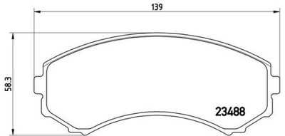 BREMBO P 54 029 JUEGO ZAPATAS DE FRENADO  