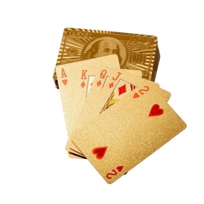 Złote karty do gry Talia kart