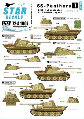Star Decals 72-A1007 1/72 SS-Panthers #1