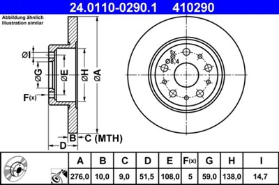 DISKU HAMULC. ALFA ROMEO 166 98-07 GAL. 