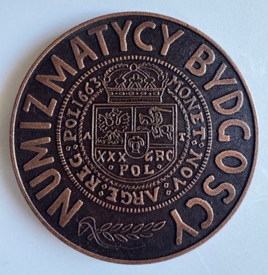 Medal - Bydgoszcz- Numizmatycy Bydgoscy 1975