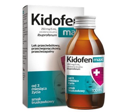 Kidofen Max 250mg/5ml 100 ml, ibuprofen dla dzieci