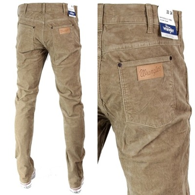 WRANGLER GREENSBORO JEANSY PROSTE Sztruksy W36 L30