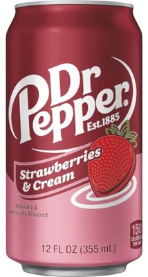 DR PEPPER STRAWBERRIES & CREAM 355ml USA