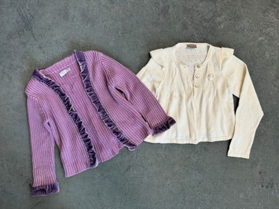 claire norweski zestaw sweter i bolerko 3 lata 98 bawełna