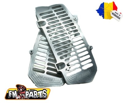 FM-PARTS TAPONES DEL RADIADOR (KRATKI) ALUMINIO KTM/HUSQVARNA '20-22' PLATEADO  