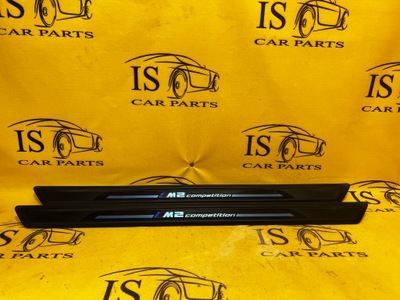 Накладки защита порог дверь bmw m2 competition f87 фото №1