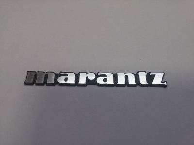 MARANTZ naklejka emblemat 64 x 8 mm *SREBRNA