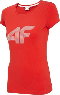 T-shirt damski 4F TSD005 bawełniany czerwony S