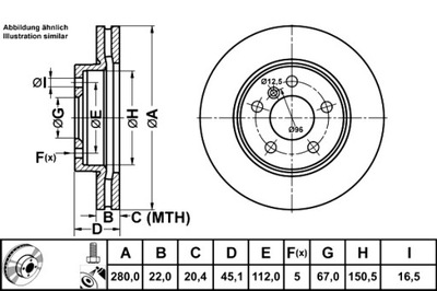 ATE ДИСКИ ТОРМОЗНЫЕ ТОРМОЗНЫЕ 2 ШТУКИ. ПЕРЕД BMW 2 F45 МИНИ F55 F56 F57 CLUBMAN