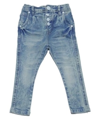 GIRLS spodnie jeansowe BAGGY OMBRE J.NOWE 92-98