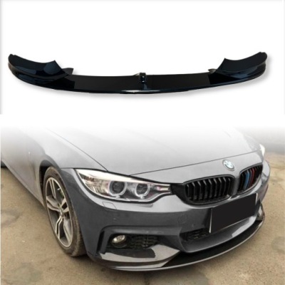 Накладка бампера сплиттер bmw f32 f36 чёрный блеск фото №1