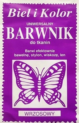 Barwnik do tkanin farba WRZOSOWY