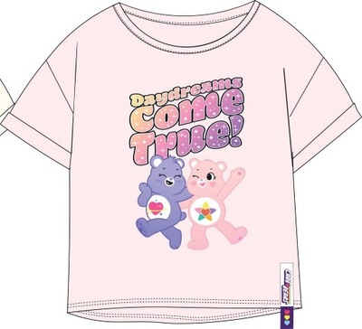T-shirt Troskliwe Misie różowy 152