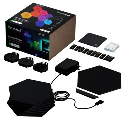 Nanoleaf Shapes Hexagons Starter Kit panele świetlne 9 paneli (black)