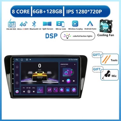 RADIO NAWIGACYJNE GPS PARA VOLKSWAGEN SKODA OCTAVIA 3 A7 2013-2018 ANDROID 13  