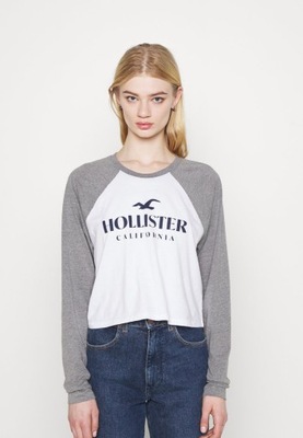 Bluzka z długim rękawem i logo Hollister M