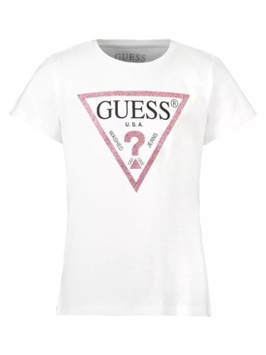 BIAŁY DZIEWCZĘCY T-SHIRT GUESS R. 152 12 LAT