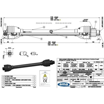 EJE CON EMBRAGUE ZAPADKOWYM SMART LINE L 1100, 270NM, 2SF20846CE600SM  